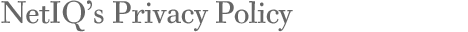 PIM NetIQ's Privacy Policy